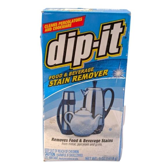 Dip-It Food & Beverage Stain Remover 5 oz Metal Porcelain Glass Powder READ - Picture 1 of 7